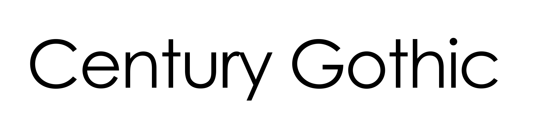 Century Gothic Font