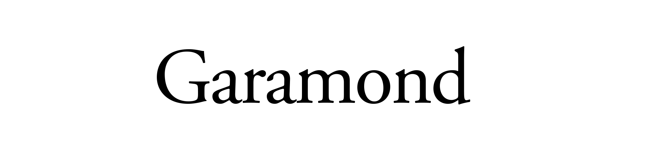 Garamond Font